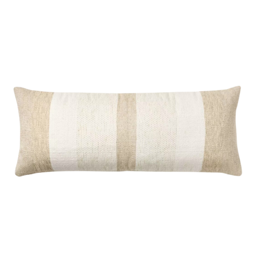 Oversized Woven Lumbar Throw Pillow Cream/Neutral - Thresholdâ„¢ designed with Studio McGee: Rectangular Accent Pillow. Link included for purchase.
