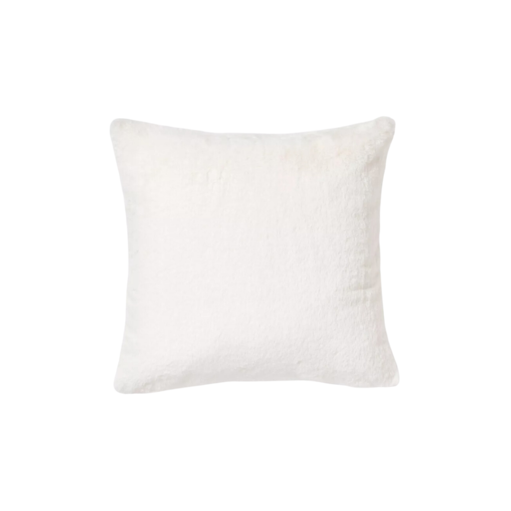 Faux Rabbit Fur Throw Pillow - Thresholdâ„¢. Link included for purchase.