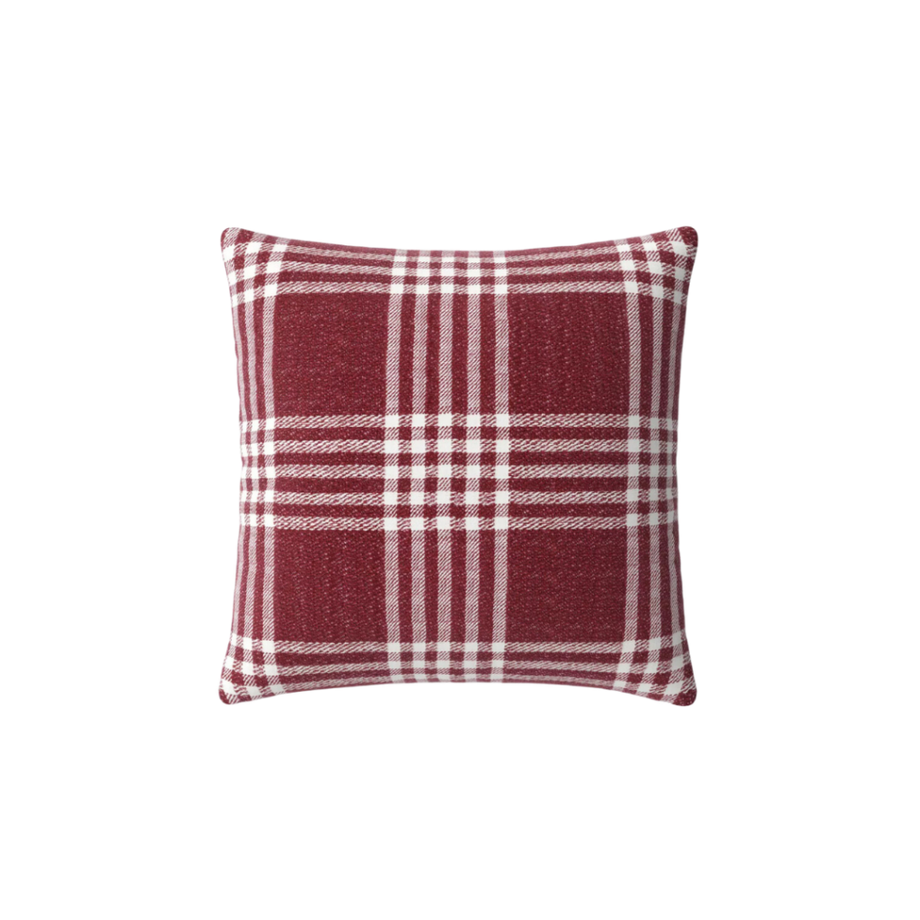 Square Reversible Cotton Woven Plaid Throw Pillow - Thresholdâ„¢ Link included for purchase.