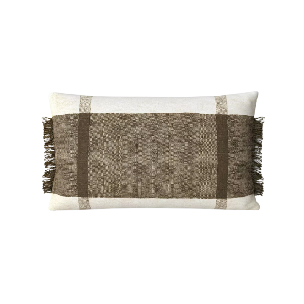 Oversized Textured Woven Cotton Striped Lumbar Throw Pillow - Thresholdâ„¢. Link included for purchase.