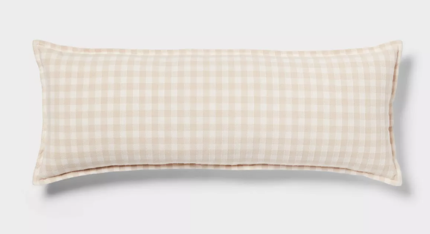 gingham decorative pillows