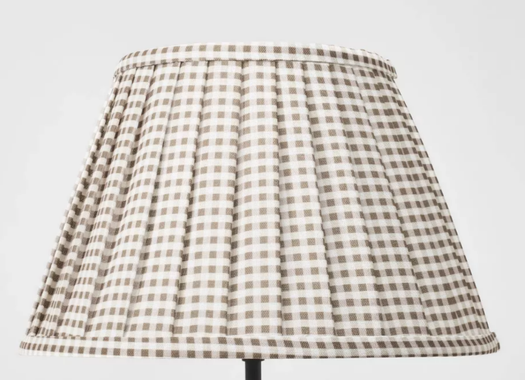 gingham lamp shade