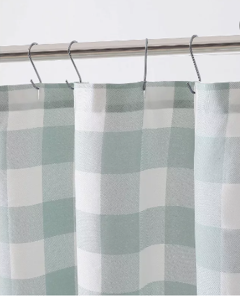 gingham shower curtain