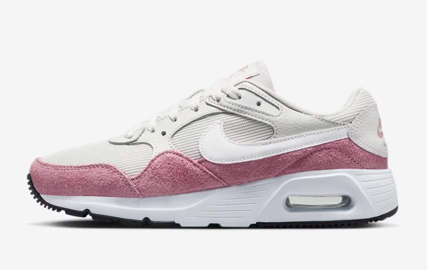 shoes for teachers. Image of Nike sneaker with white and rose colors.