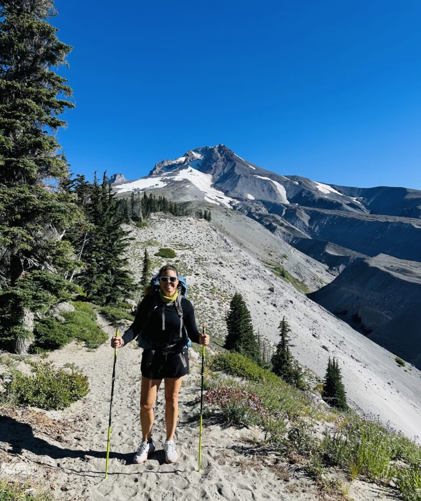 Image of woman hiking.